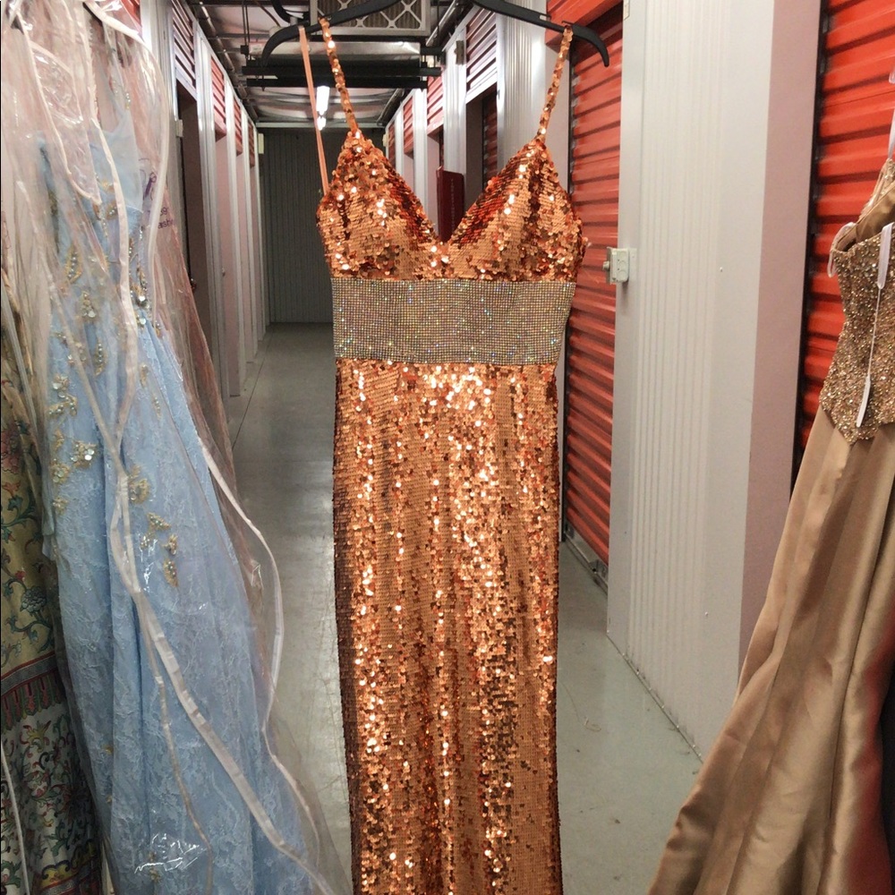 SALE Sequined Prom Dress